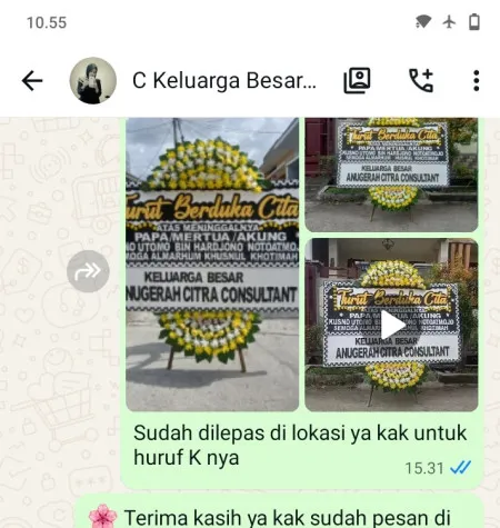 Pengiriman Papan Bunga Duka Purwosari Tlogowungu